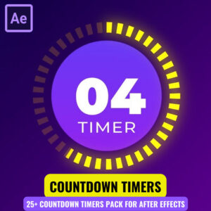 25+ Countdown Timers Pack For After Effects